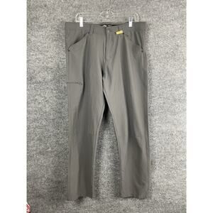 Pacific Outfitters Men's Regular Fit Gray Nylon Blend Pants‎ 36x32